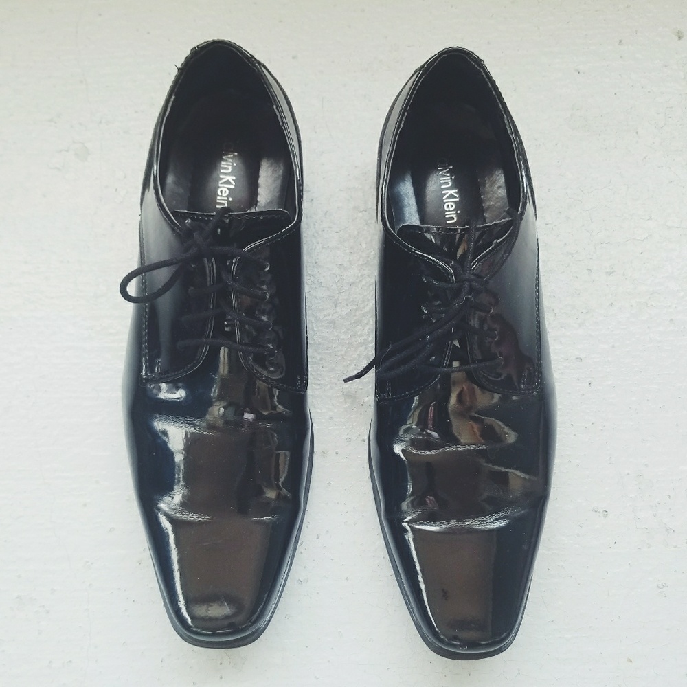 CALVIN KLEIN Men's Brodie Patent Dress Shoes